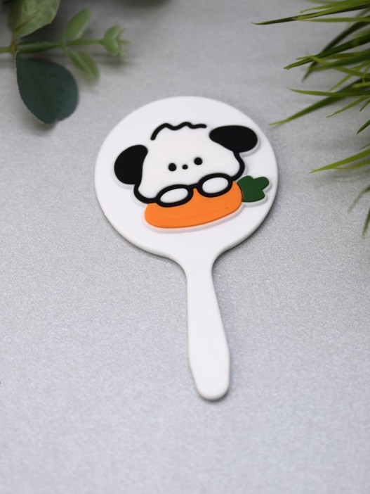 Зеркало "Морковная собачка", белое 