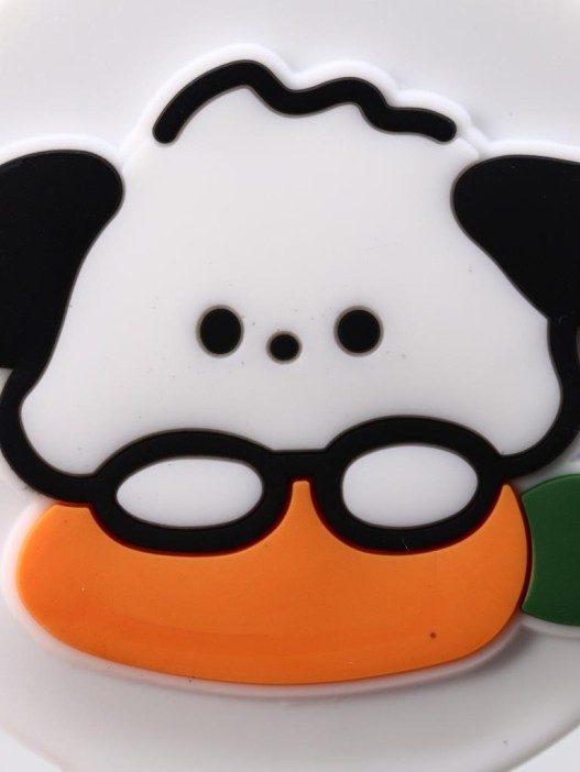 Зеркало "Морковная собачка", белое 