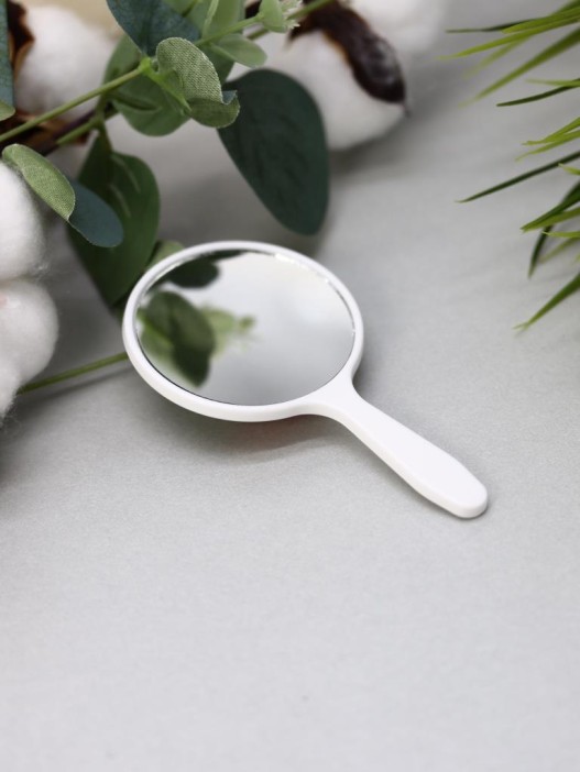 Зеркало "Морковная собачка", белое 