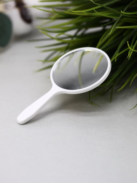 Зеркало "Морковная собачка", белое 