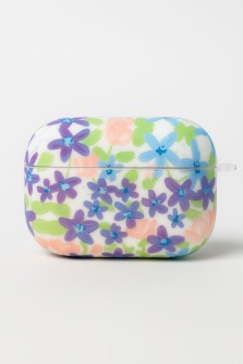 Чехол для AirPods Pro "Flower mix", purple-blue
