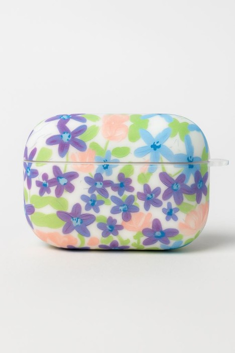 Чехол для AirPods Pro &quot;Flower mix&quot;, purple-blue 