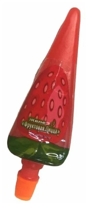 Желе "Фруктовая пицца" клубника (шоубокс - 30 шт.) 