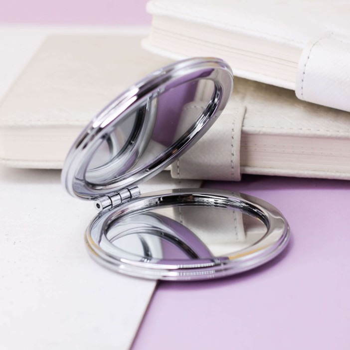 Зеркало-шейкер раскладное &quot;Planet stars&quot;, white (7*7 см) 