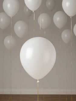 Набор воздушных шаров 10 шт. "Timeless", white (25 см)