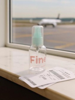 Дорожная бутылочка "Fine!", green (50 ml)