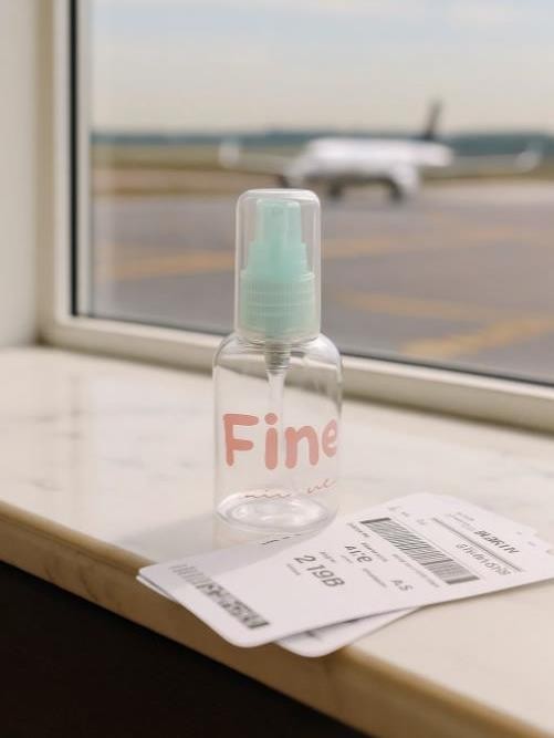 Дорожная бутылочка &quot;Fine!&quot;, green (50 ml) 