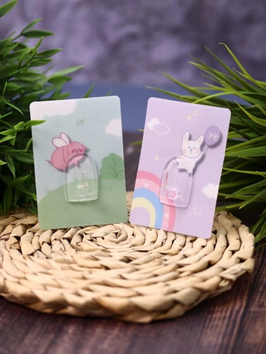 Крючок на липучке «Square air animal» 2шт, mix color 