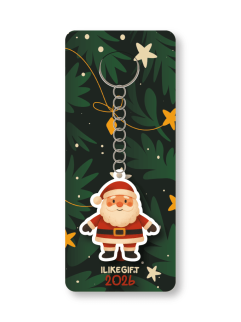 Брелок ECO из дерева iLikeGift &quot;Дед мороз&quot;