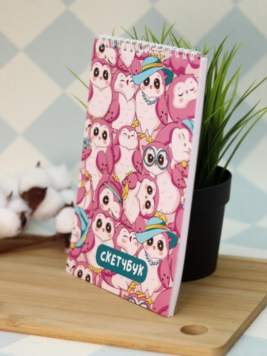 Скетчбук «SOVA many», 14х20 см,  плотность 100 гр 