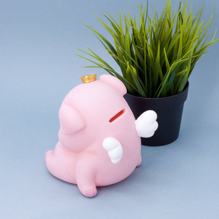 Копилка &quot;King pig&quot;, pink (14 см), пластик 