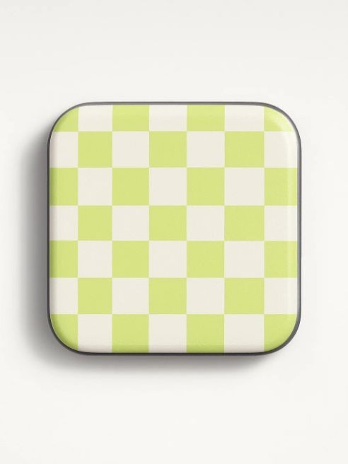 Попсокет-зеркало iLikeGift «Checkered», green 