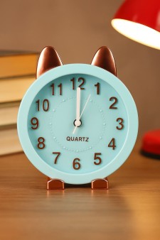 Часы-будильник "Golden awakening Kitty", blue