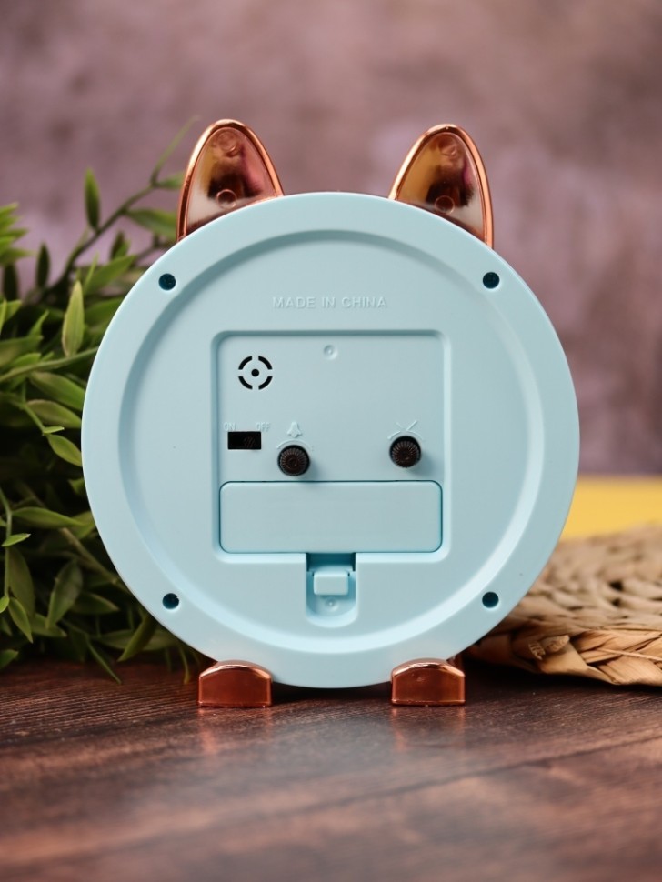 Часы-будильник "Golden awakening Kitty", blue
