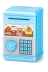 Копилка-сейф "Good luck", blue (11.5*8 см), пластик 