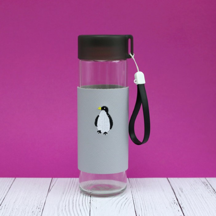 БУТЫЛКА &quot;С вышивкой&quot;_grey 