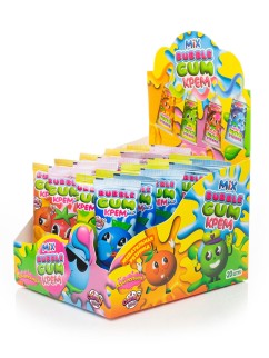 Жевательная резинка «Дуй пузырь! Bubble gum крем MIX», 20шт.