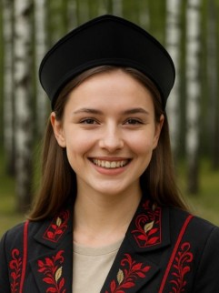 Кокошник-ободок "Русские промыслы", с регулируемой резинкой, чёрный