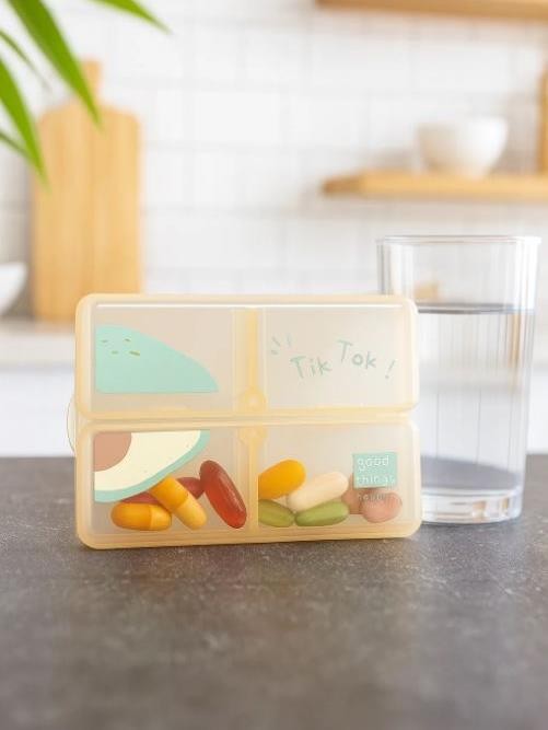 Таблетница &quot;Half fruit avocado&quot;, yellow 