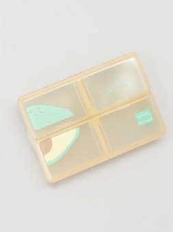 Таблетница "Half fruit avocado", yellow