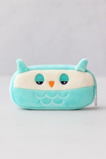 Пенал плюшевый &quot;Owl&quot;, green (20*10 см)
