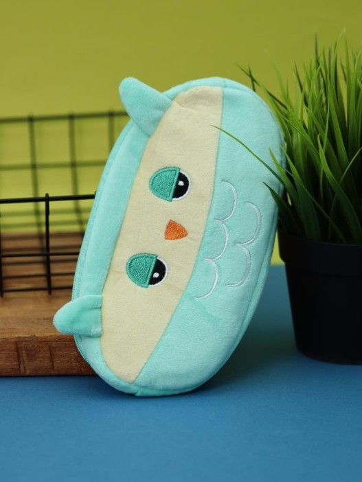 Пенал плюшевый &quot;Owl&quot;, green (20*10 см) 