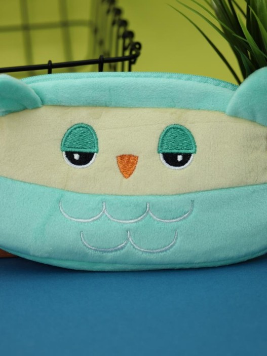 Пенал плюшевый &quot;Owl&quot;, green (20*10 см) 