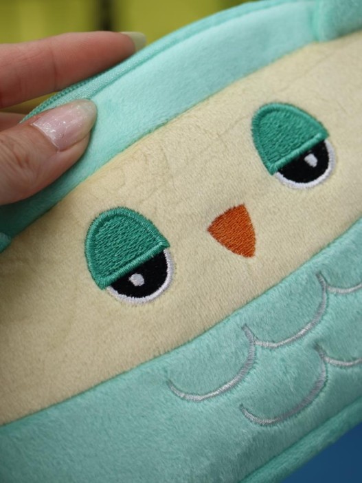 Пенал плюшевый &quot;Owl&quot;, green (20*10 см) 