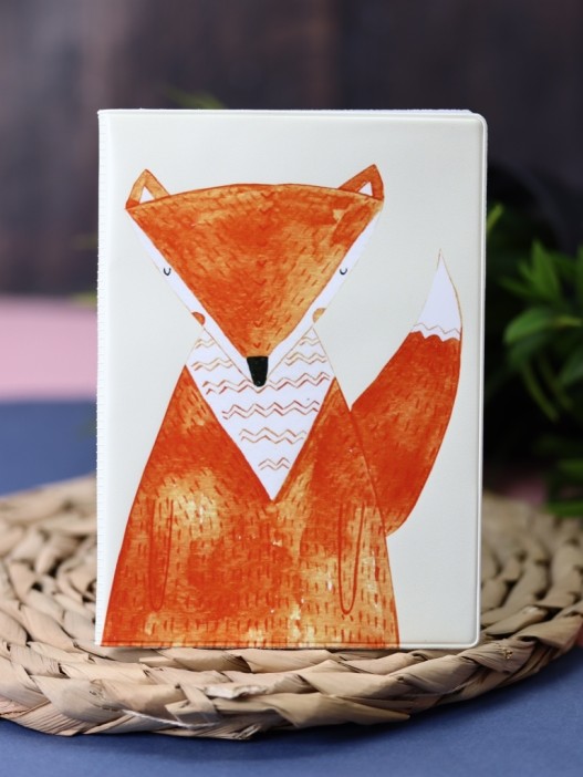 ОБЛОЖКА ДЛЯ ПАСПОРТА &quot;Fox&quot;, плотность 600 мкм 