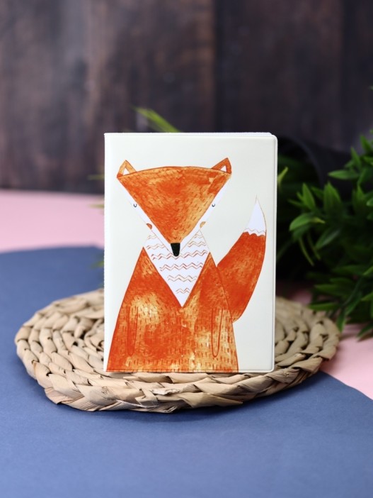 ОБЛОЖКА ДЛЯ ПАСПОРТА &quot;Fox&quot;, плотность 600 мкм 