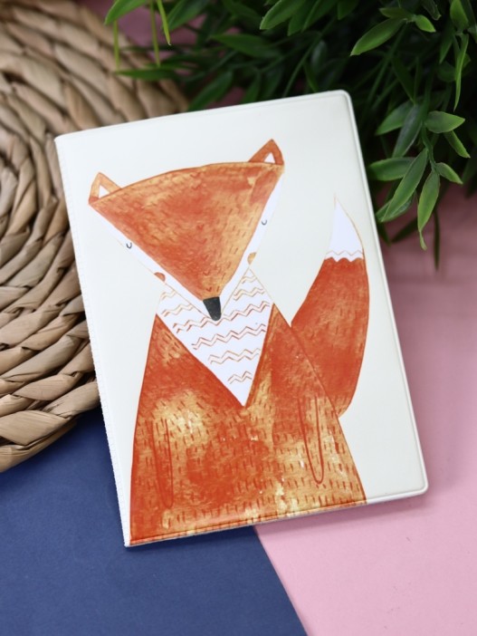 ОБЛОЖКА ДЛЯ ПАСПОРТА &quot;Fox&quot;, плотность 600 мкм 