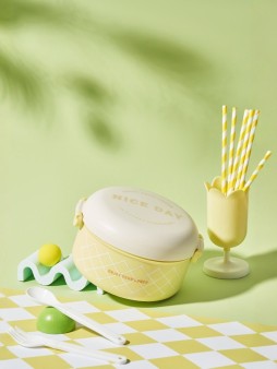 Ланчбокс «I am a funny hamburger», yellow (1200 ml)