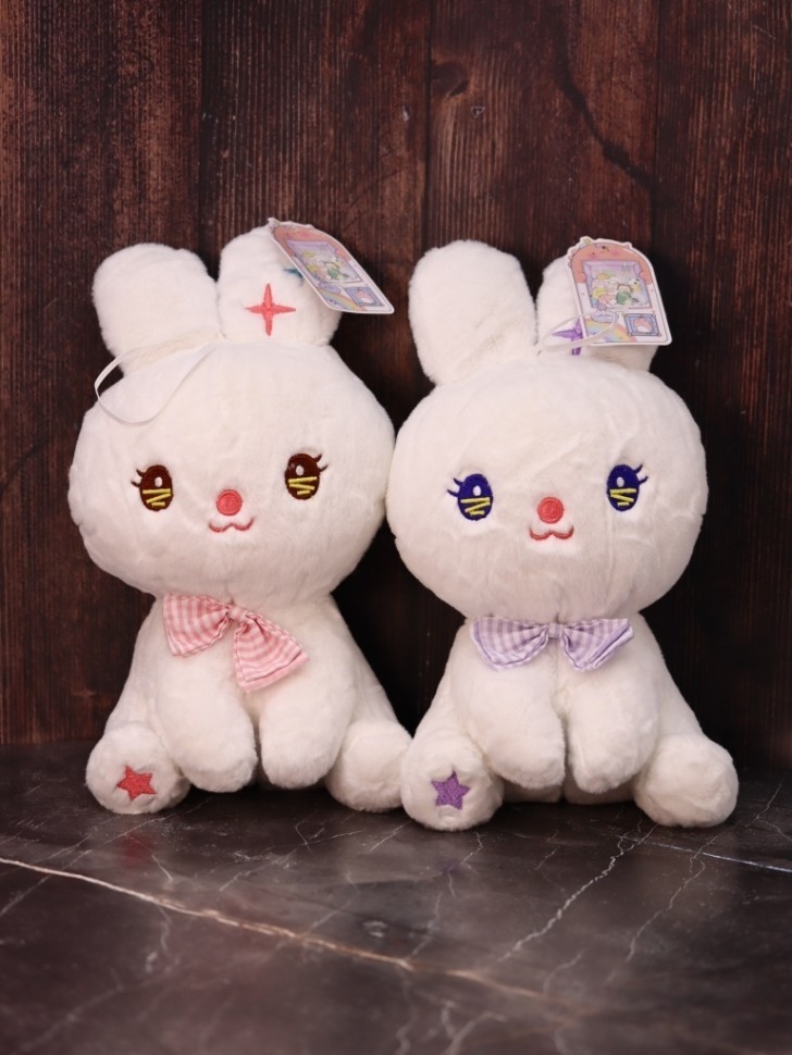 Мягкая игрушка (3+) "Звездный заяц", микс, 25 см