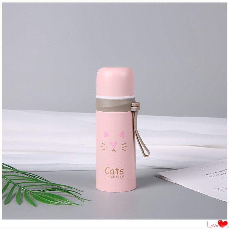Термос "Cats", pink (350ml)