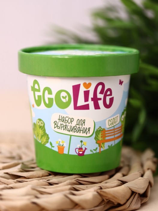 Набор для выращивания Ecolife &quot;Салат&quot; 