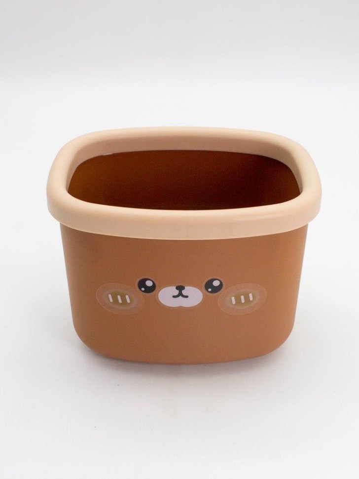 Мусорное ведро настольное без крышки "Bear", brown