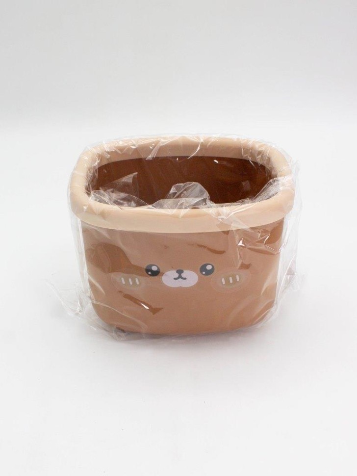 Мусорное ведро настольное без крышки "Bear", brown