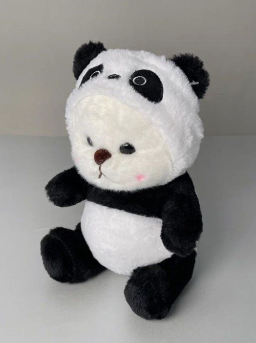 Мягкая игрушка &quot;Panda hat&quot;, 27 см 