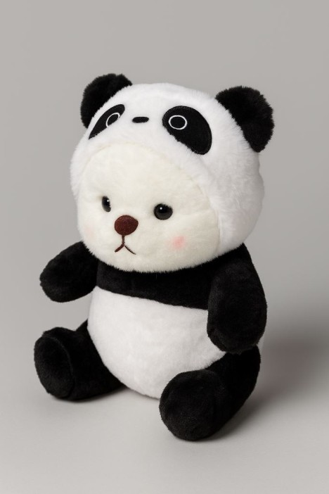 Мягкая игрушка &quot;Panda hat&quot;, 27 см 