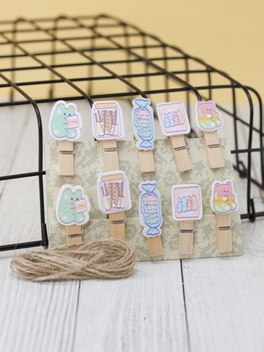 Прищепки ПО ПЛАНУ. &quot;Candy bear&quot;, mix color 