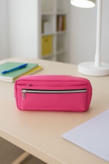 Пенал "Many zips", pink