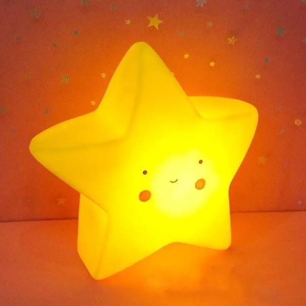 Ночник iLikeGift "Счастливая звезда", желтый (12 см)