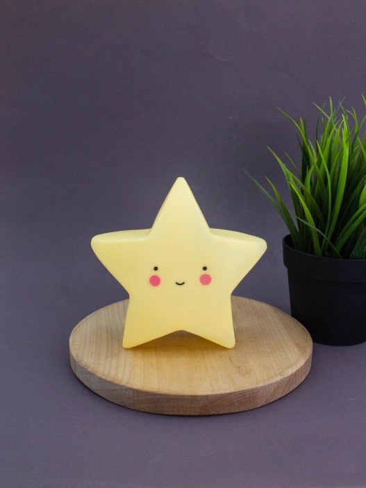 Ночник iLikeGift "Lucky star", yellow (12 см) 