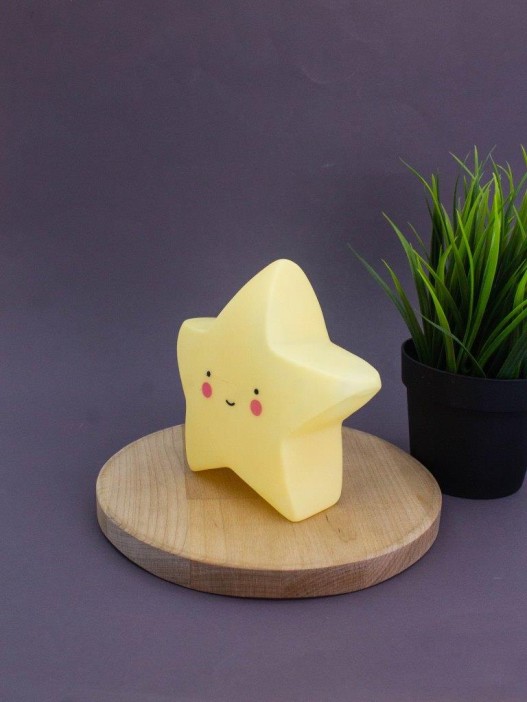 Ночник iLikeGift "Lucky star", yellow (12 см) 