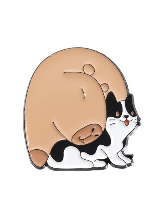 Значок металлический iLikeGift &quot;Friendly capybara&quot; 