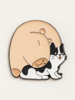 Значок металлический iLikeGift "Дружелюбная капибара"