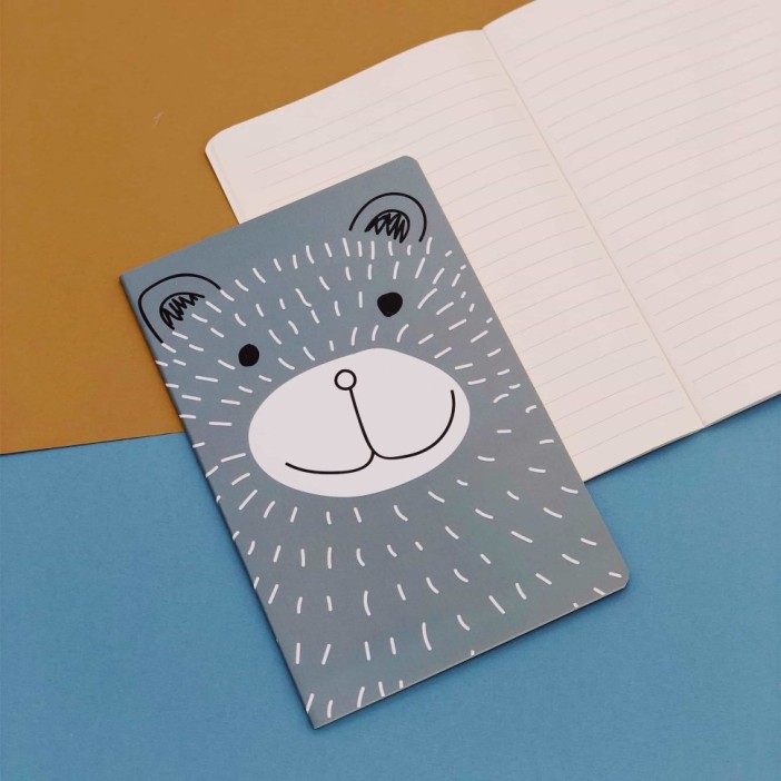 Тетрадь "Bear", light gray 