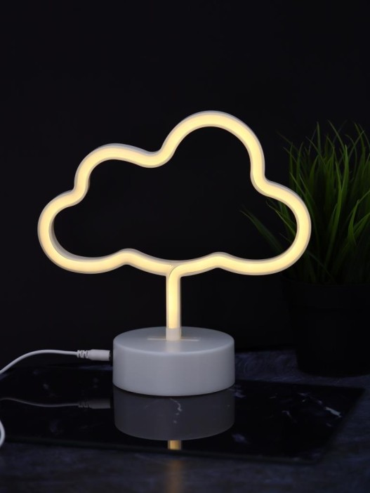 Неоновый LED ночник настольный &quot;Cloud&quot;, тёплое свечение (30,5х27 см) 