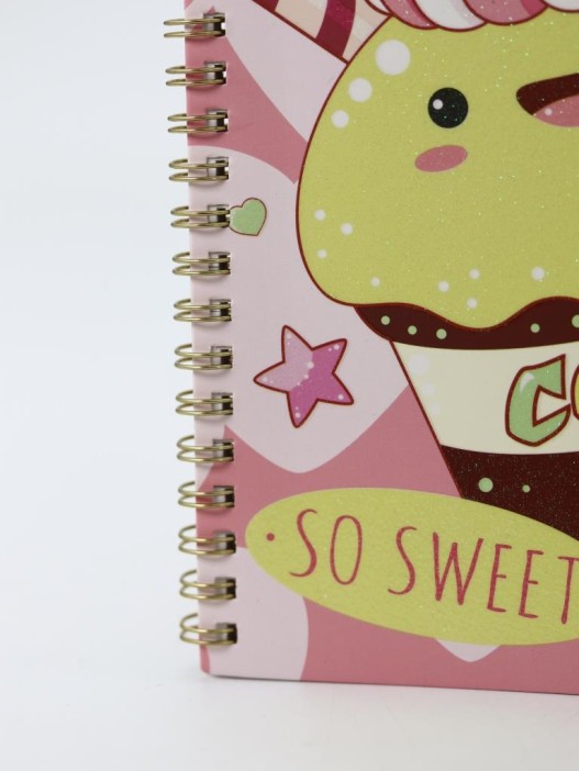 Блокнот на спирали (B6) "Sweet cupcake", red (13*18) 