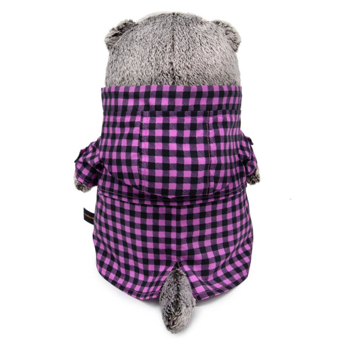 Мягкая игрушка &quot;Кот Басик в клетчатом плаще&quot; (22 см) 